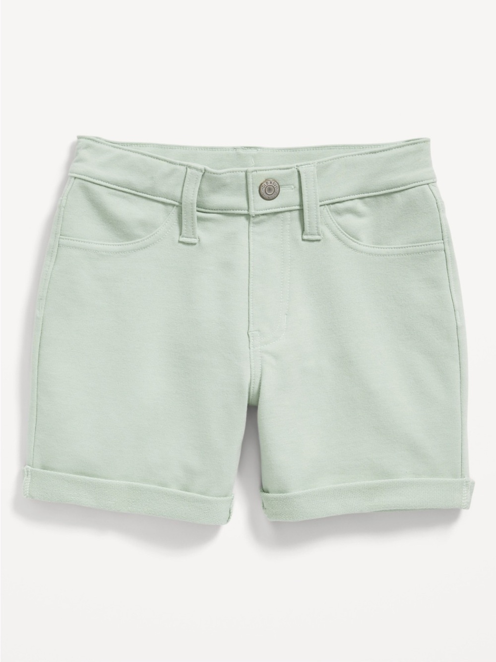 Old Navy Girls French TerryRolled-Cuff Midi Shorts